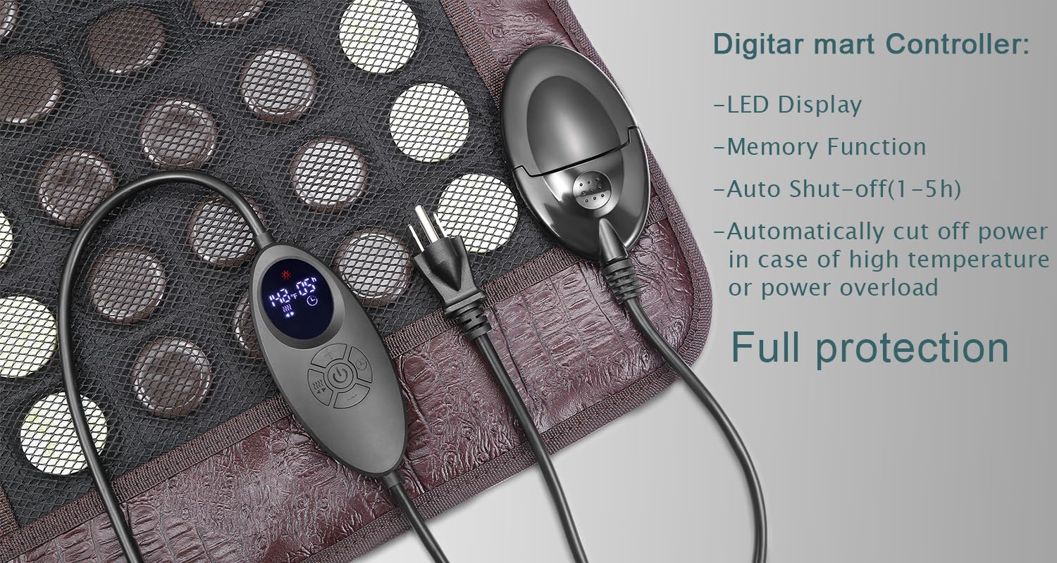 Carbon fiber heating elements integrated into the XUYU pad for even warmth.