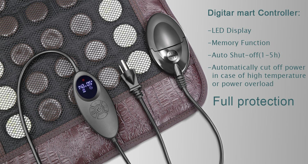 Carbon fiber heating elements integrated into the XUYU pad for even warmth.