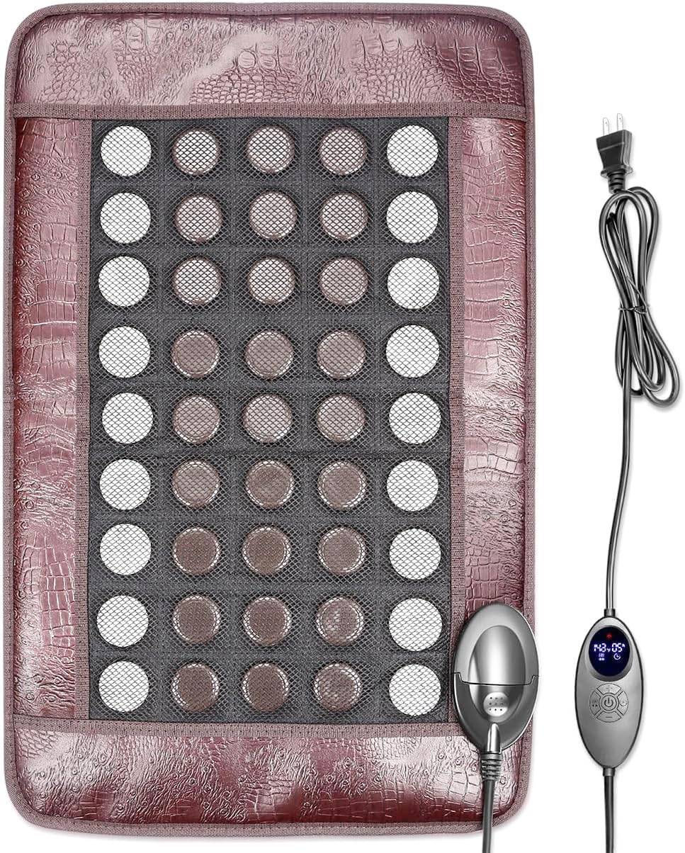 XUYU far infrared heating pad targeting back and shoulders for comforting warmth.