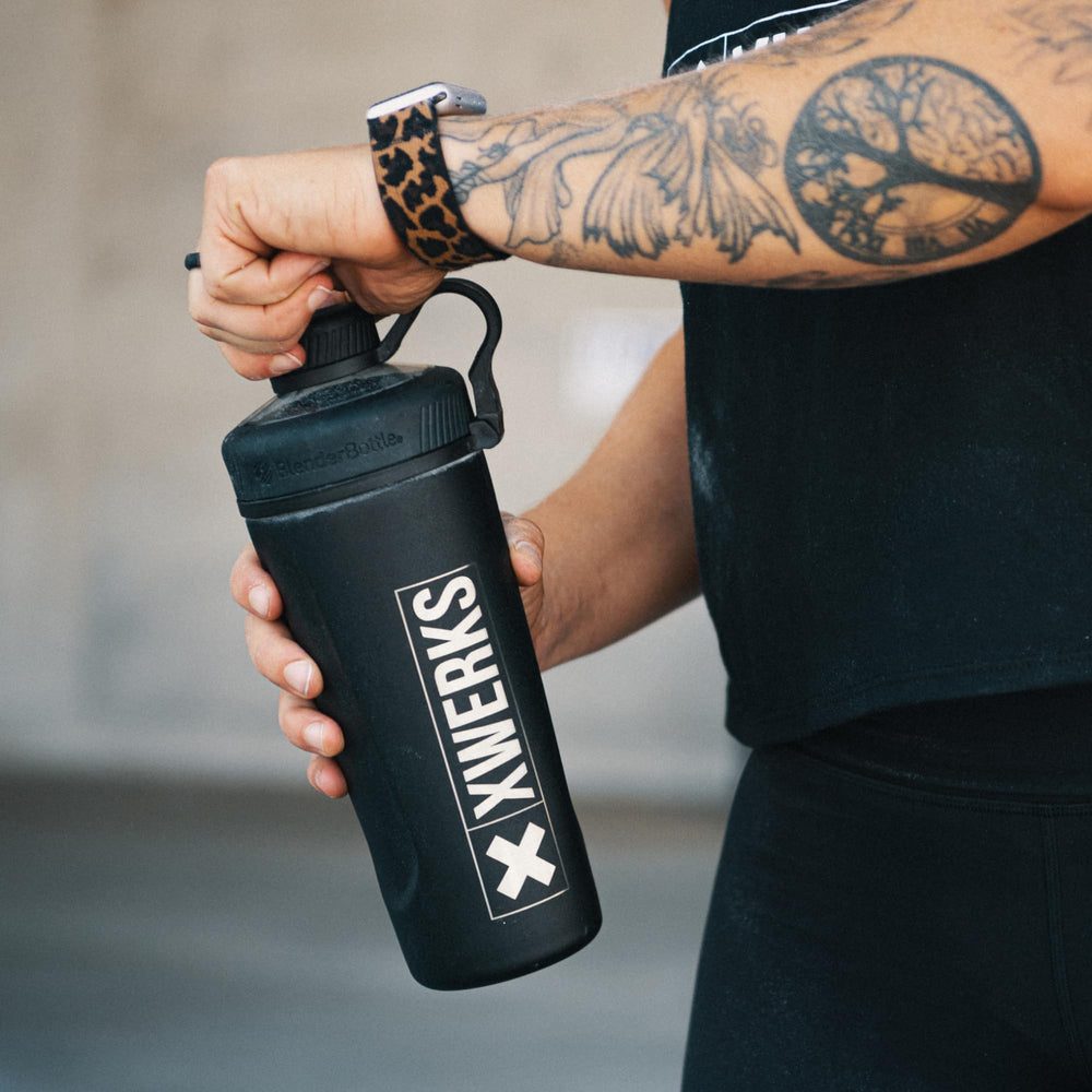 XWERKS Grow athlete training scene suggests performance-focused nutrition.