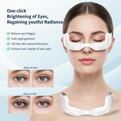 XYAIZL eyewear provides full under-eye area coverage, including crow's feet.