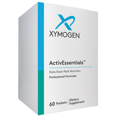 XYMOGEN ActivEssentials packets for daily on-the-go nutrition.