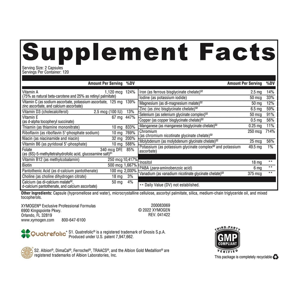 Close-up of ActivNutrients capsules highlighting chelated minerals and B vitamins