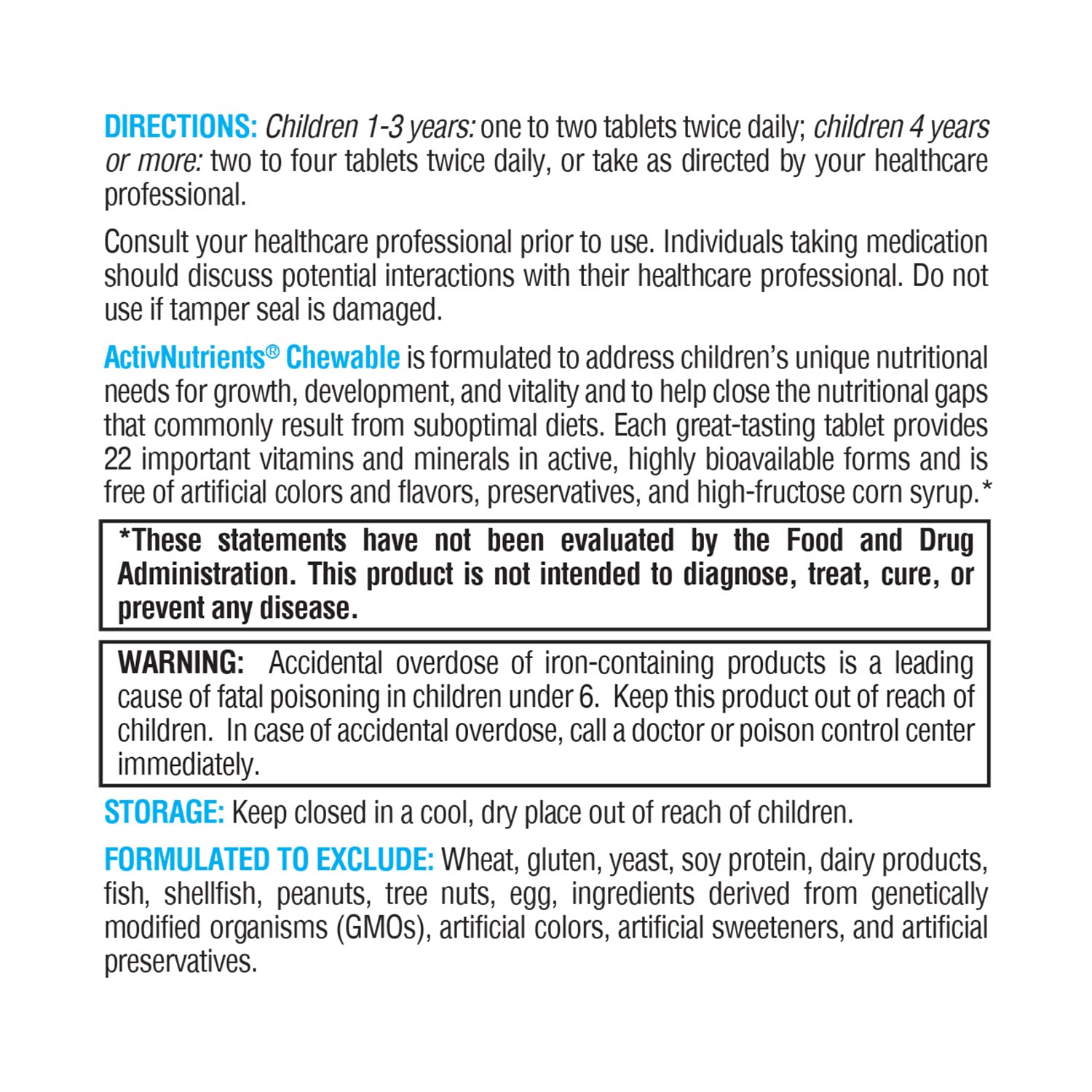 XYMOGEN ActivNutrients graphic highlights chelated minerals