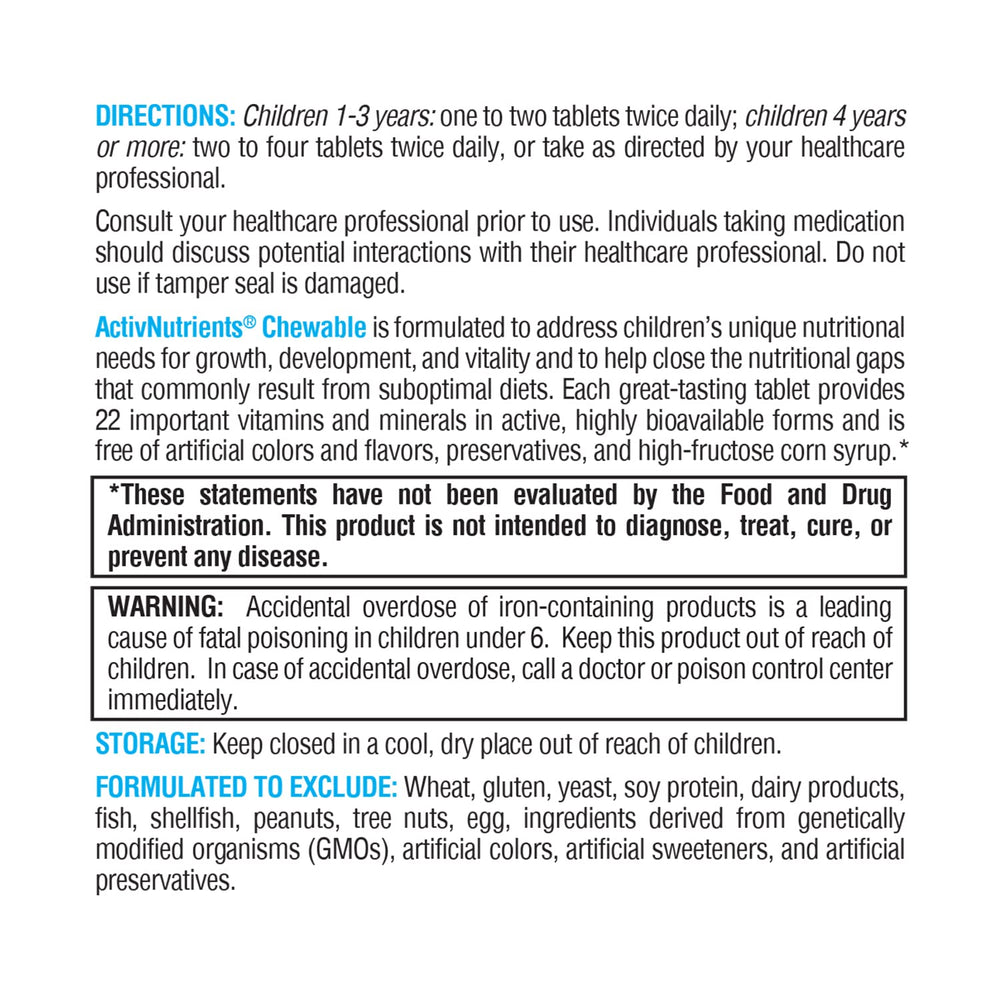 XYMOGEN ActivNutrients graphic highlights chelated minerals