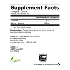XYMOGEN AdrenaMax glass of water with capsules for simple daily supplementation.