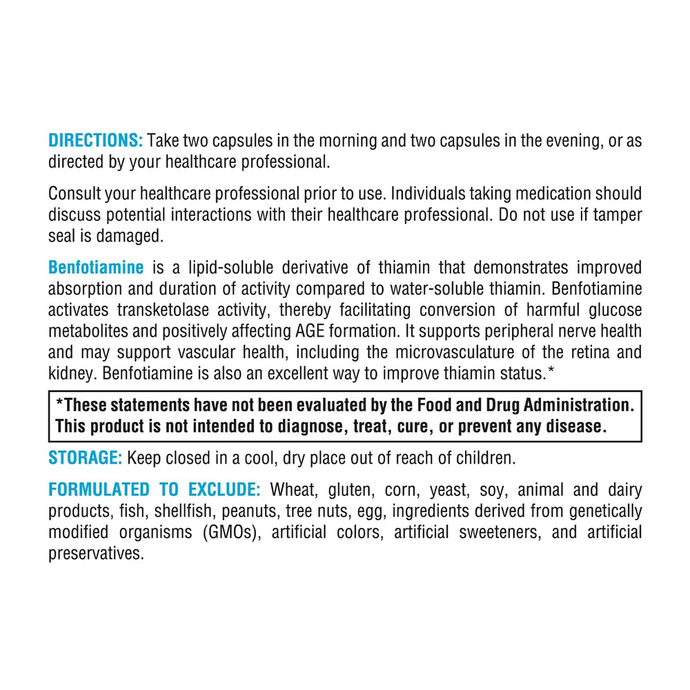 Closeup of XYMOGEN Benfotiamine capsules emphasizing lipid-soluble delivery.