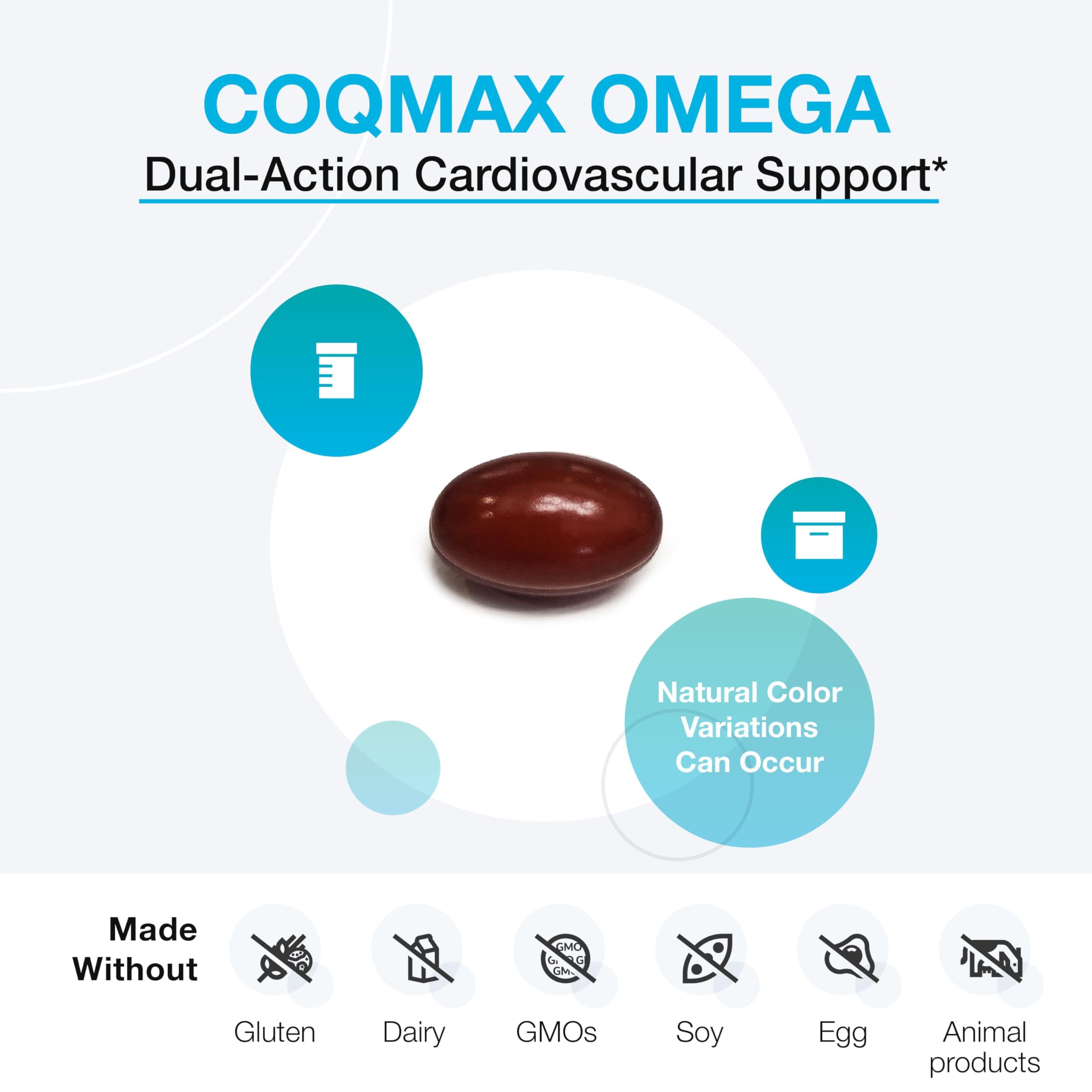 XYMOGEN CoQmax Omega softgels on hand for on-the-go supplementation