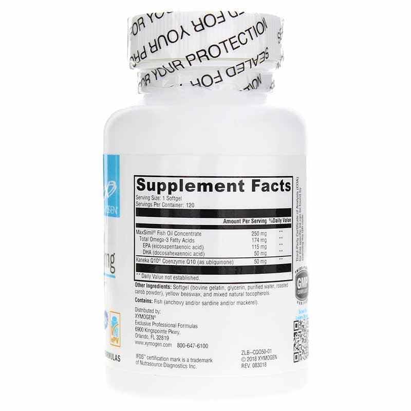 CoQmax Omega softgels ready for daily use and easy swallowing