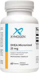 Xymogen DHEA tablets stacked for easy dosage.