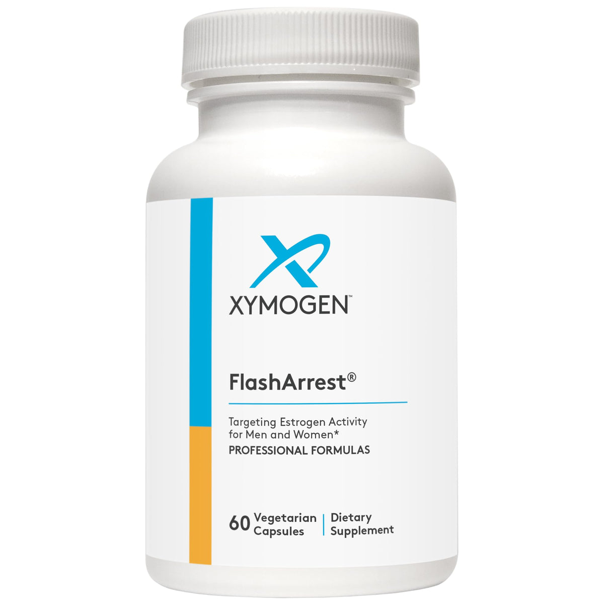 XYMOGEN FlashArrest bottle front suggesting potential support for menopausal comfort