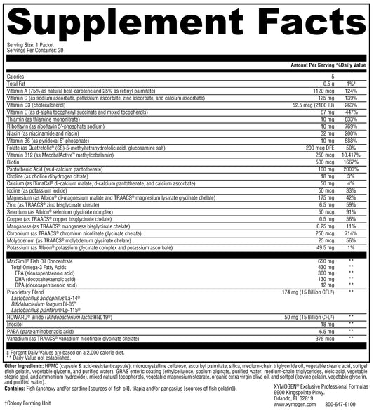 XYMOGEN Foundation Essentials daily packets ready for use on the go