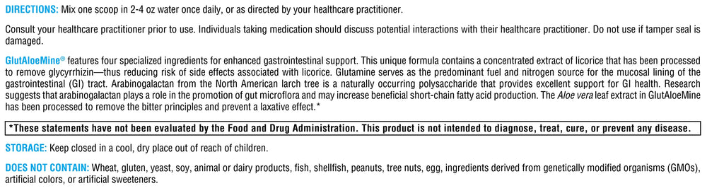 XYMOGEN GlutAloeMine arabinogalactan powder visual