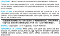 Gluten‑free badge on XYMOGEN Green Tea 600 packaging for sensitive diets
