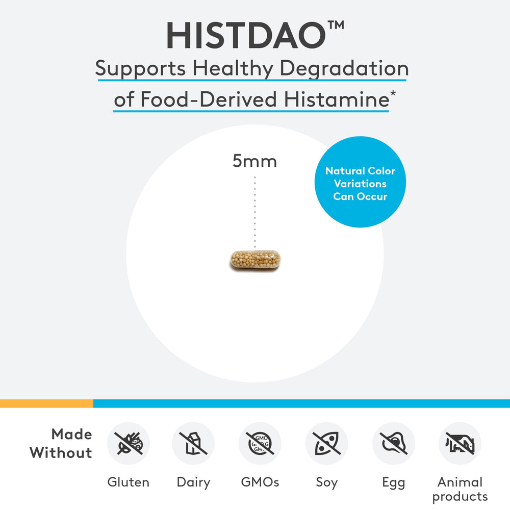 XYMOGEN HistDAO tablet close-up highlighting diamine oxidase.