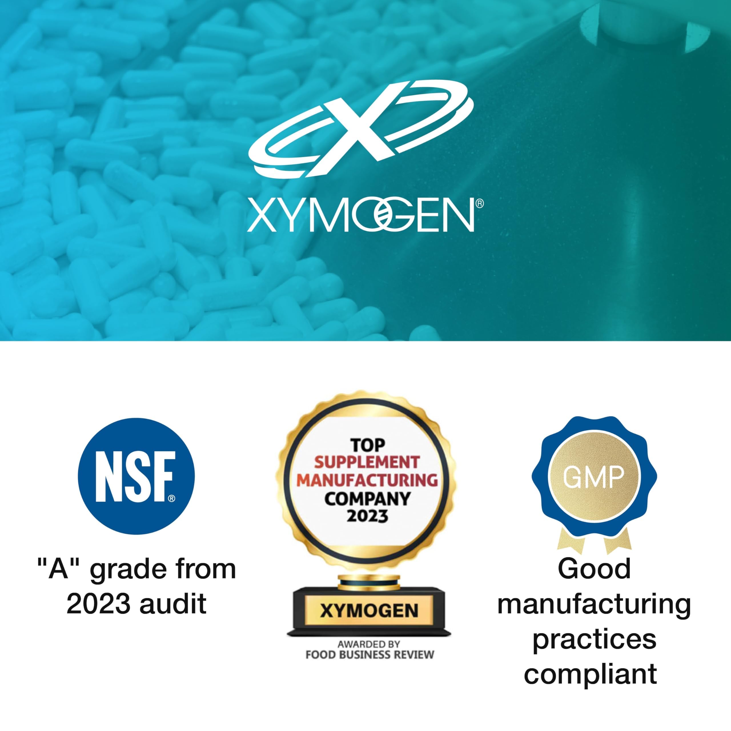 XYMOGEN IG 26 DF packaging highlighting dairy-free formula.