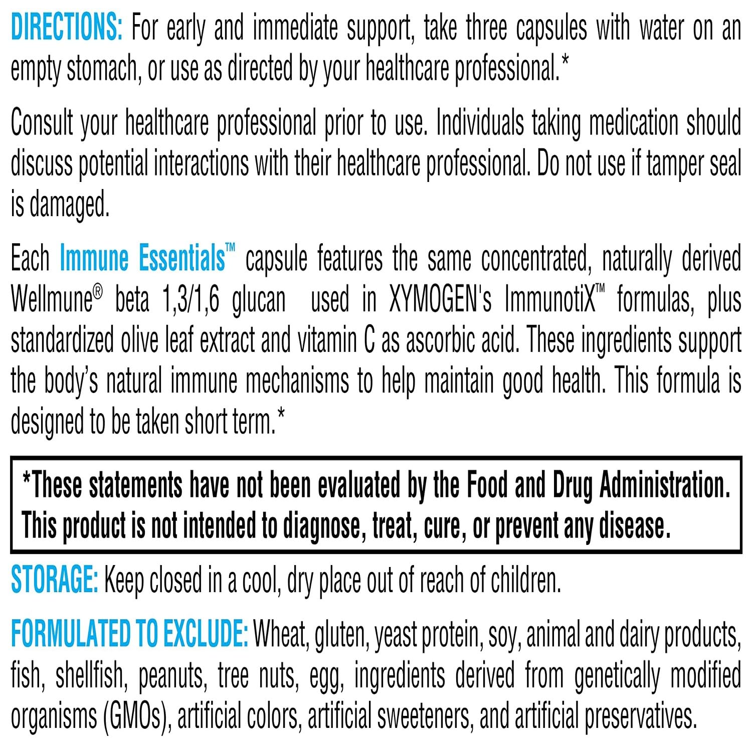 XYMOGEN Immune Essentials capsules closeup showing vegan capsules