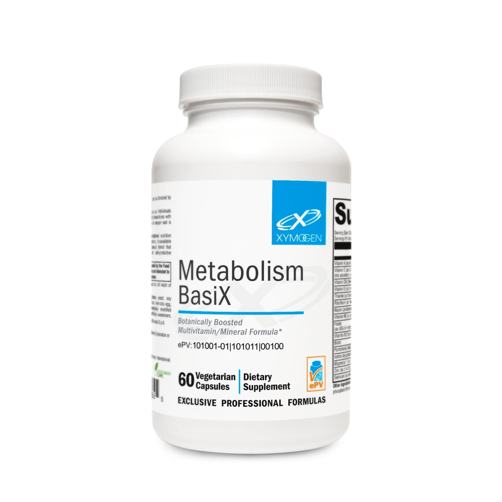 Xymogen Metabolism Basix bottle front view for antioxidant support.