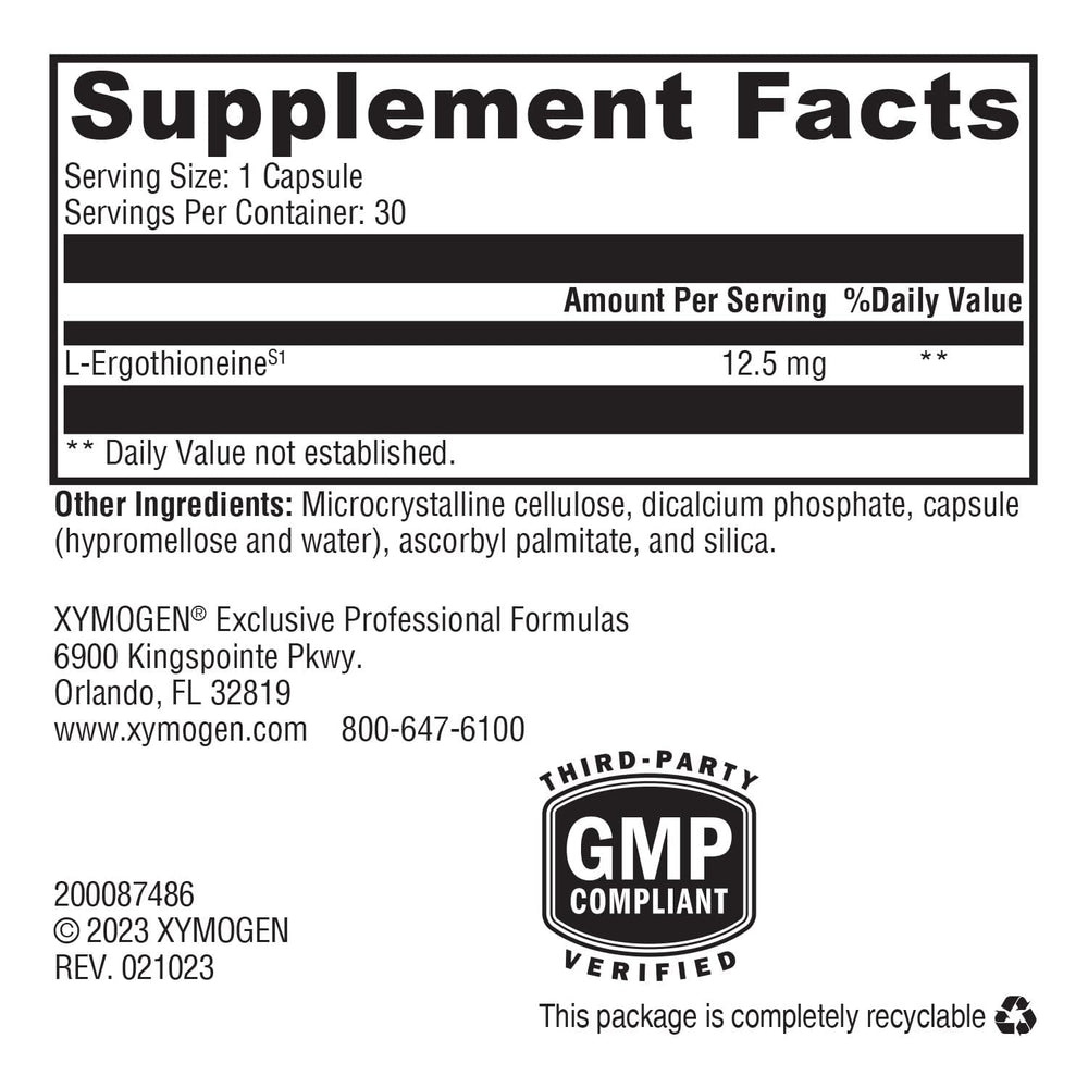 XYMOGEN MitoPrime capsules on table for easy daily antioxidant support