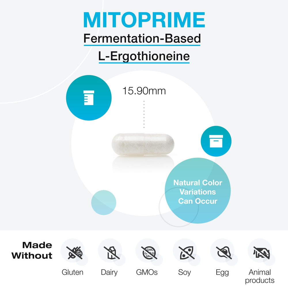 XYMOGEN MitoPrime fermentation process graphic highlighting innovation