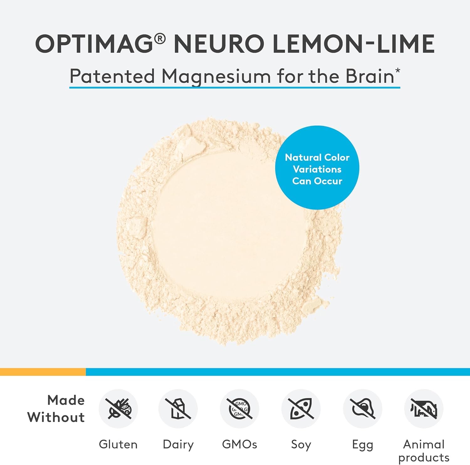 OptiMag Neuro powder being poured for a calm, focused day.