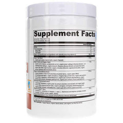 XYMOGEN OrganiX greens powder swirling in a glass for fiber and probiotics