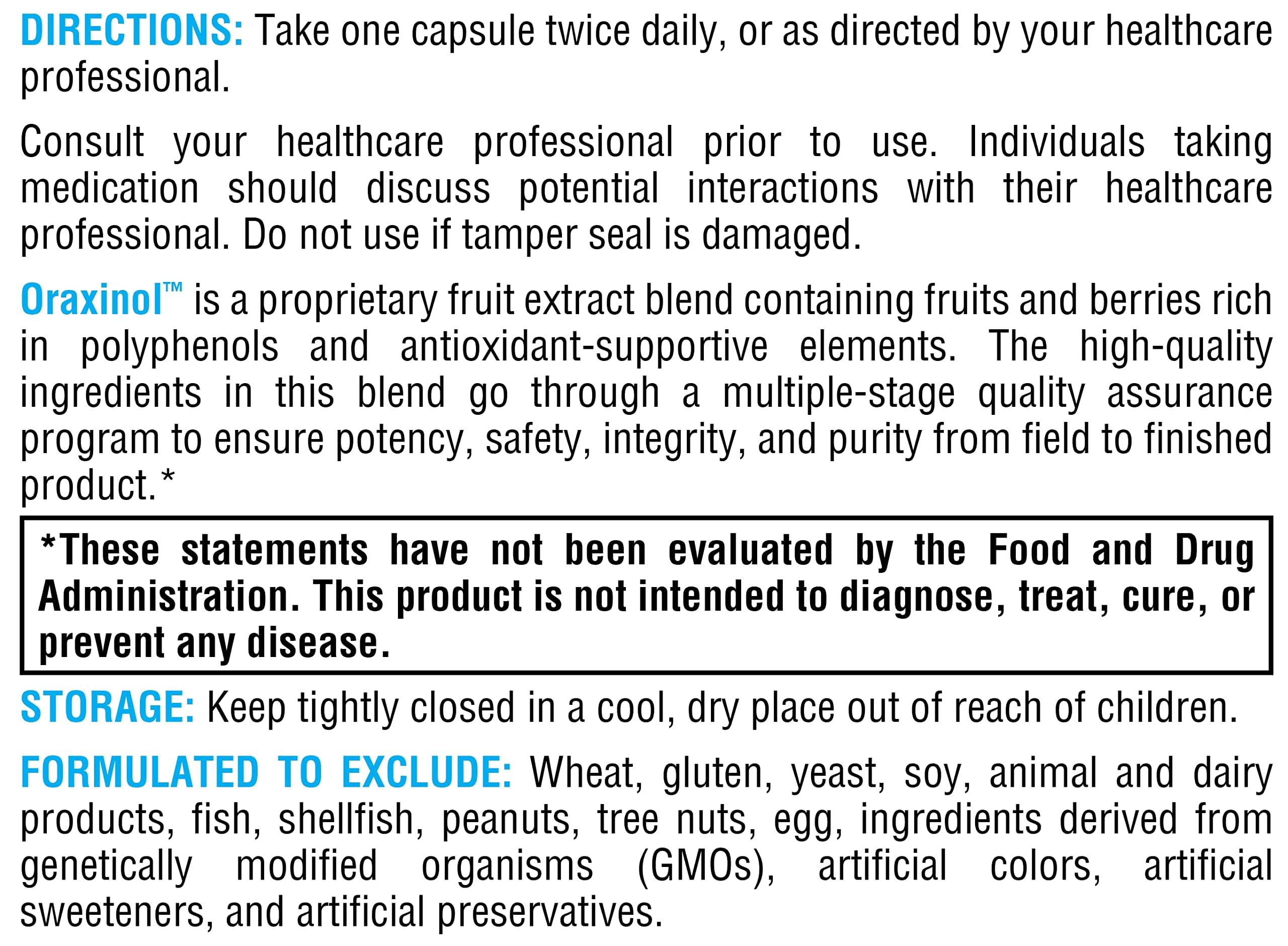 XYMOGEN Oraxinol ingredients blueberry close-up highlighting polyphenol-rich antioxidants.