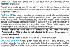 XYMOGEN PanXyme pH gluten-free label communicates allergen-conscious formula.