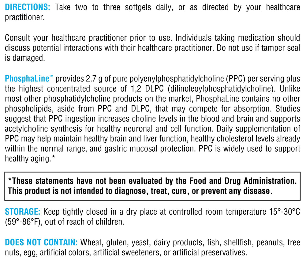 Xymogen PhosphaLine softgels being dispensed for easy daily routine