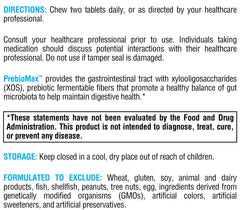 XYMOGEN PrebioMax packaging front emphasizes flavor and digestive wellness.