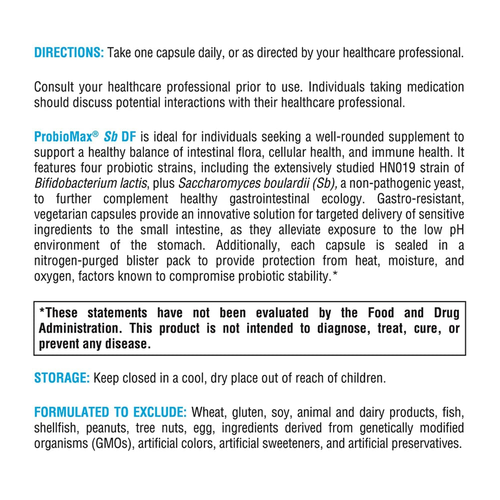 XYMOGEN ProbioMax Sb 35B vegan-friendly capsule formulation.