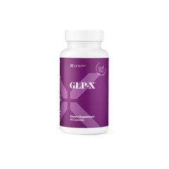 Xyngular GLP-X bottle front view highlighting three-in-one weight support