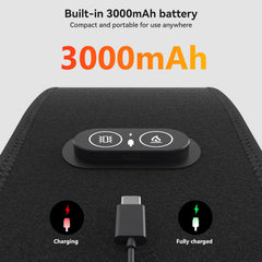 Yabuu cordless neck pad battery indicator view highlights on-the-go use