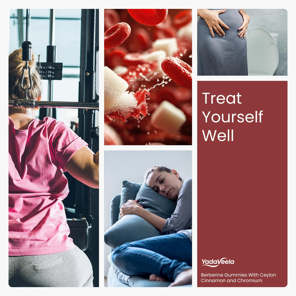 YadaVeela Berberine Gummies produced in a GMP-certified facility for consistent quality.