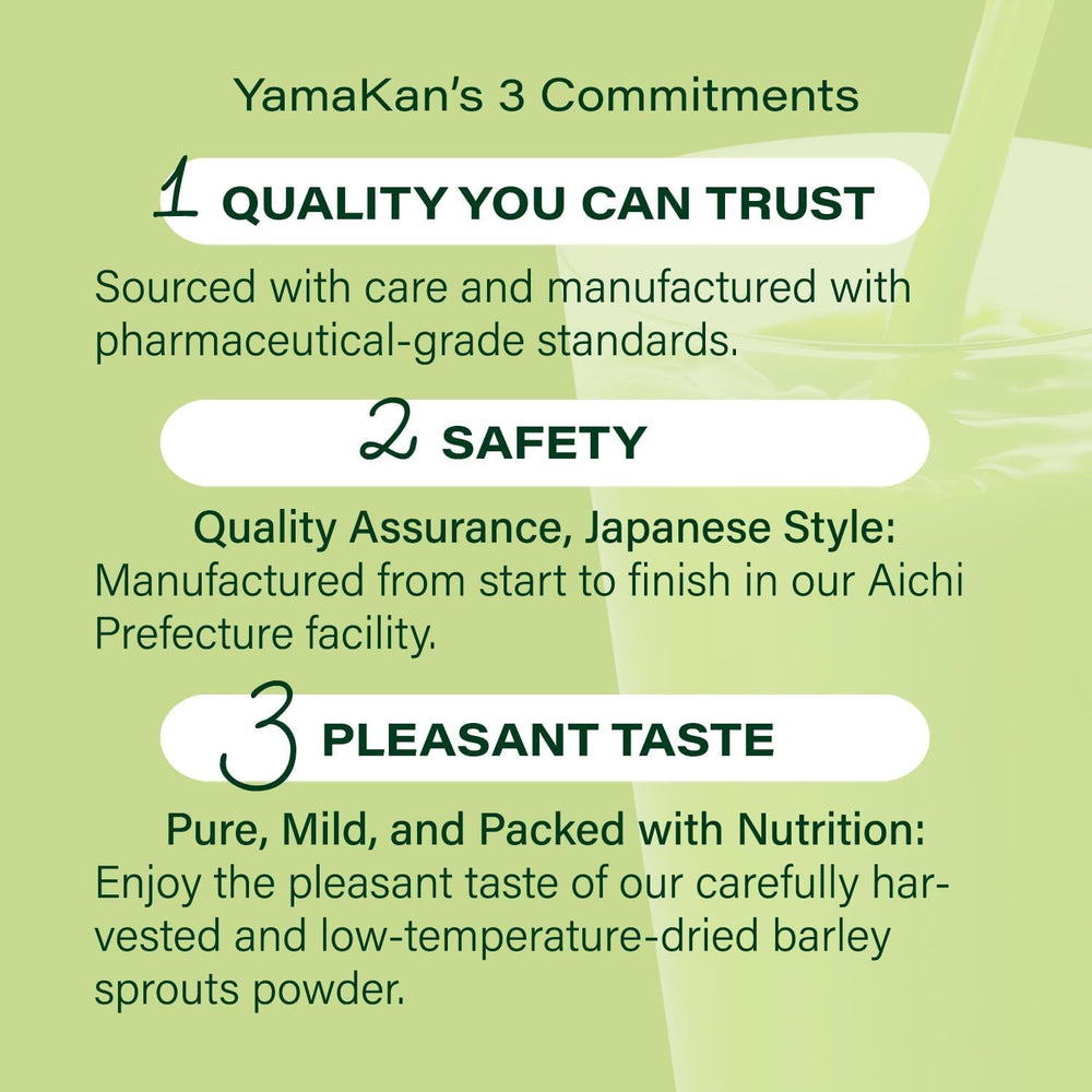 Yamakan kale powder blends into tea or coffee for convenient greens routine