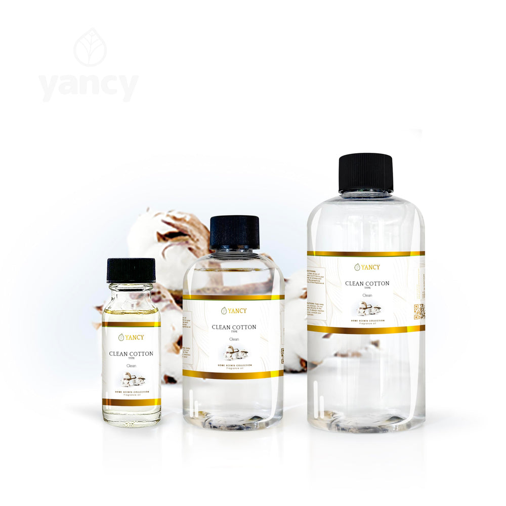 Diffuser drops from YANCY Clean Cotton create a breezy, inviting room ambiance.