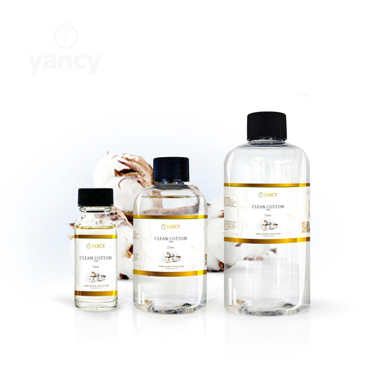 Diffuser drops from YANCY Clean Cotton create a breezy, inviting room ambiance.
