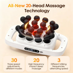 YAPINGJIAYOU 20-head massage gun heads and attachments for versatility