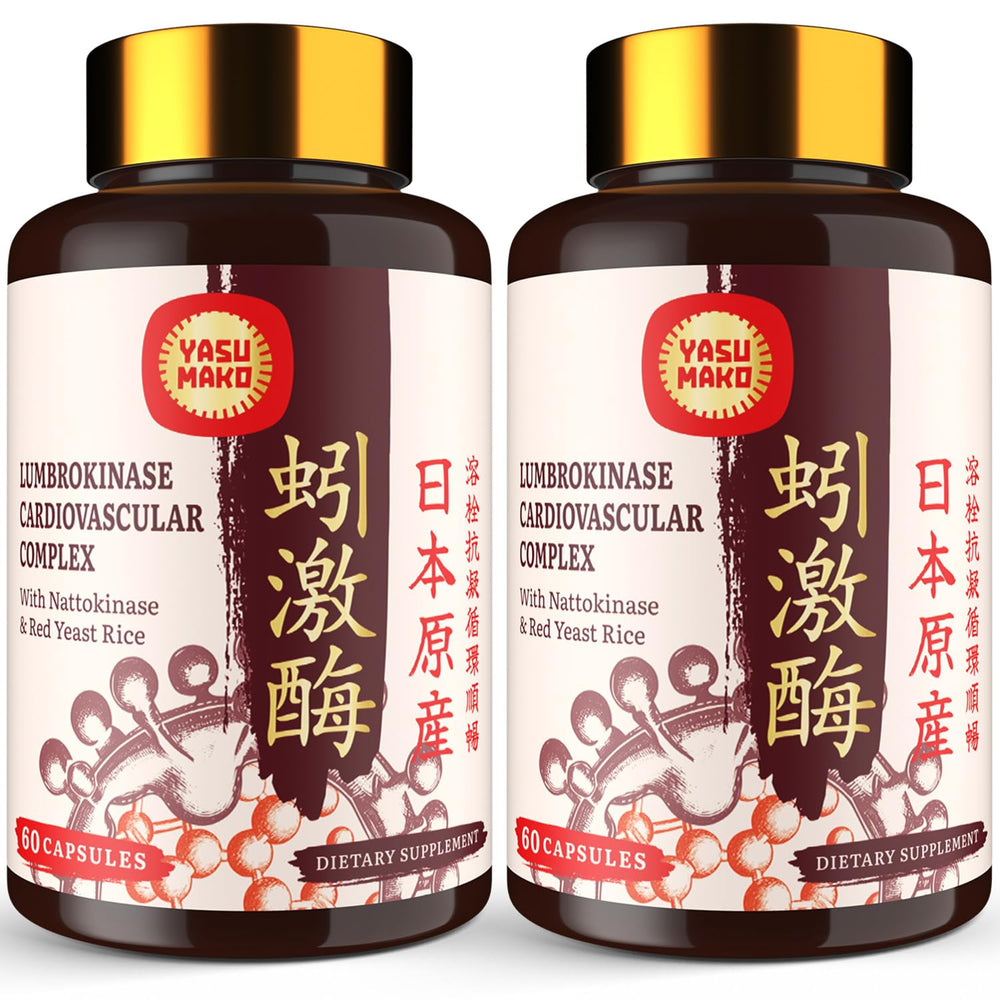 Yasumako lumbrokinase bottle for circulatory wellness
