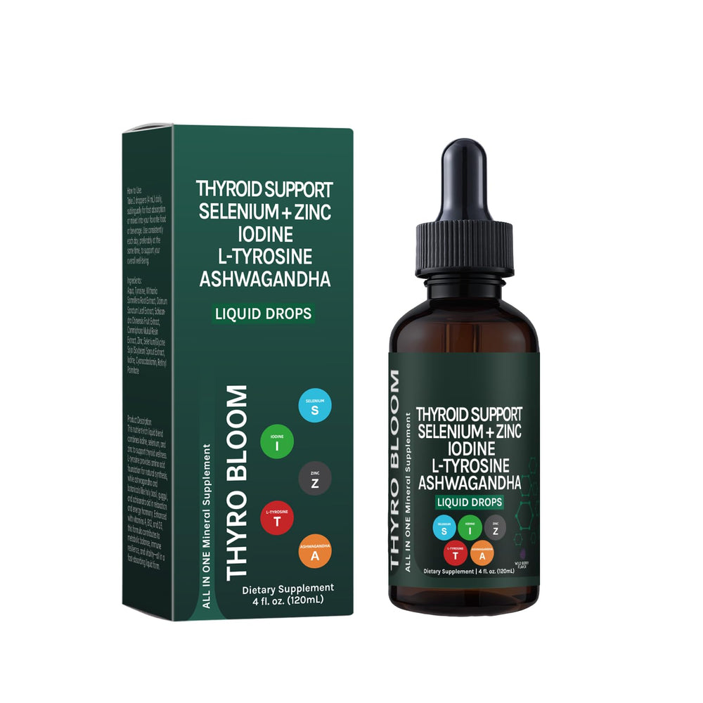 YATIME Thyroid Support Drops bottle front view for vegan energy support