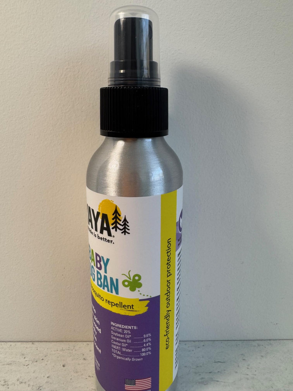 Fresh floral scent of YAYA ORGANICS Baby Bug BAN appealing to kids and parents