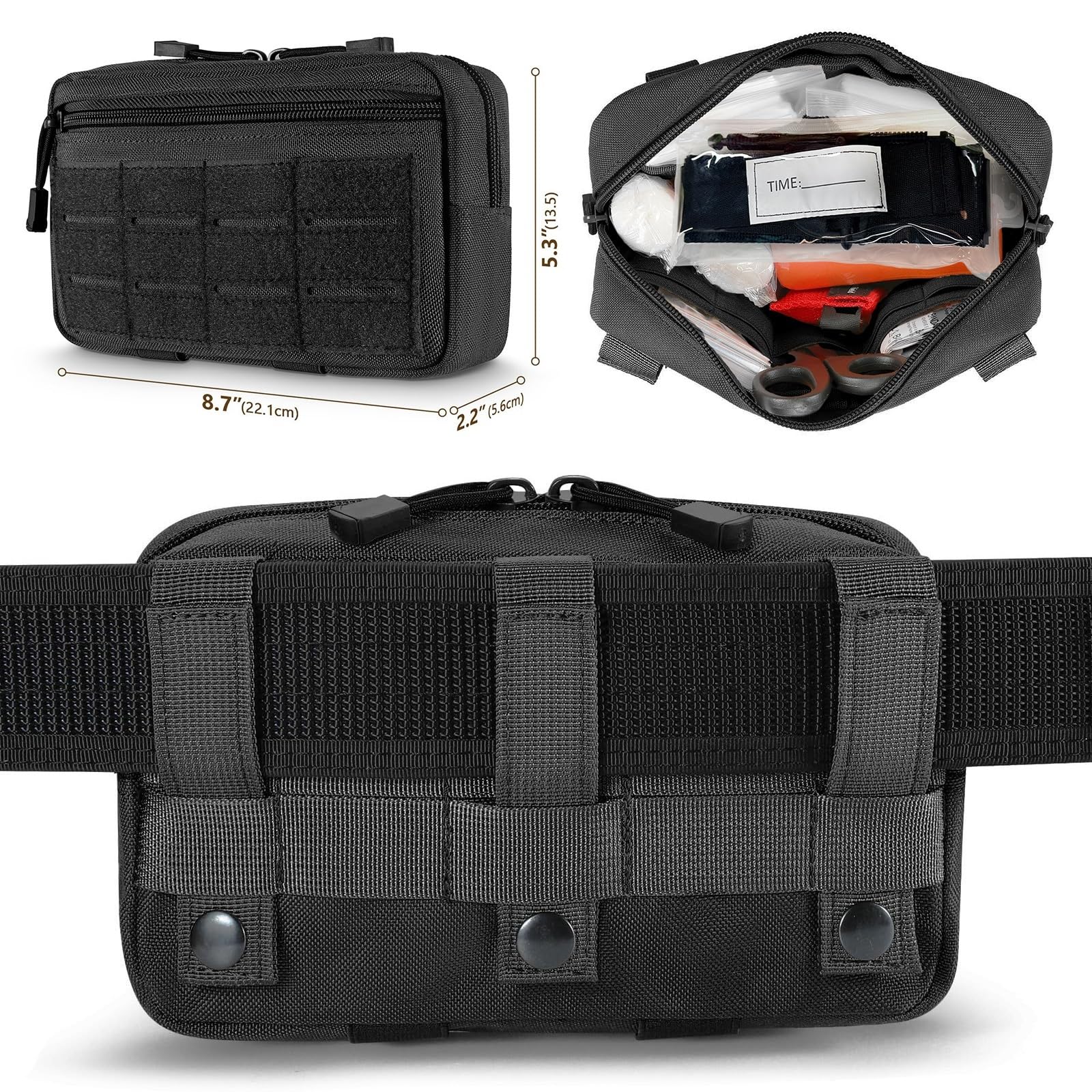 YChoolco IFAK buckle and bandage focus for streamlined operation.