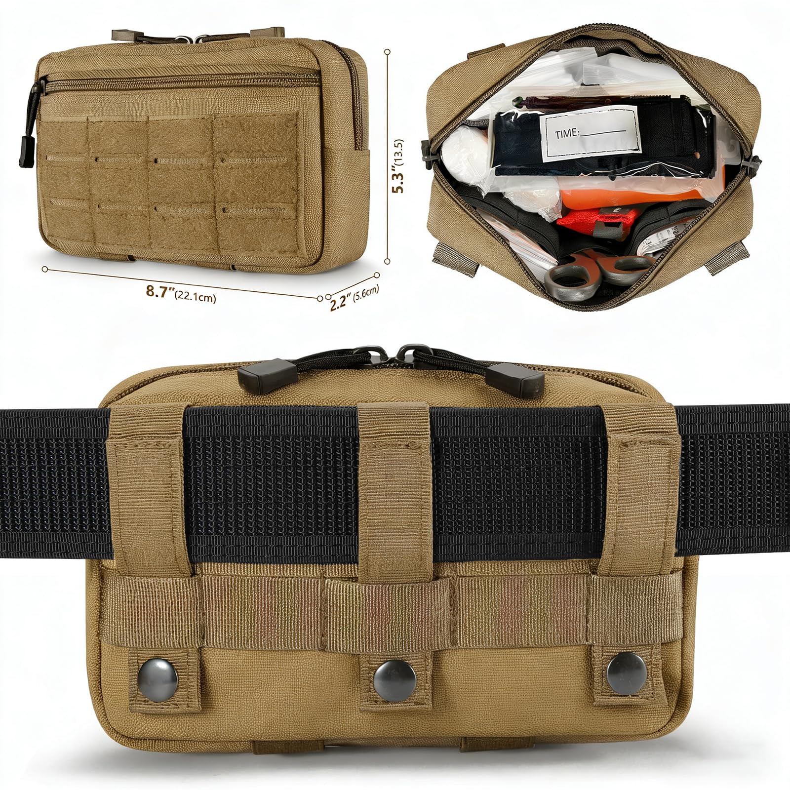 YChoolco IFAK Israeli bandage compact kit for field wound management.