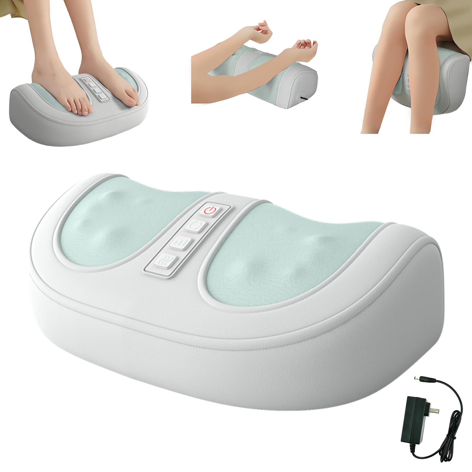 Yehenarn foot massager with heat therapy delivers soothing warmth for tired feet.