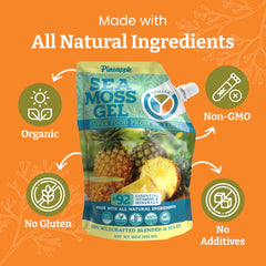 Yemaya Sea Moss Gel sourced from St. Lucia waters for purity and quality