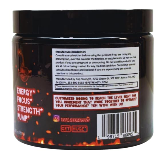 Yep Strength Wake The Faith Up bottle pour enables quick, measured servings pre-workout
