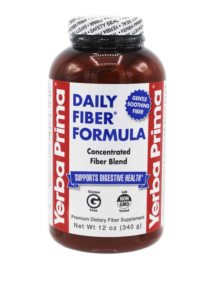 Yerba Prima Daily Fiber Formula dosed spoon for simple intake