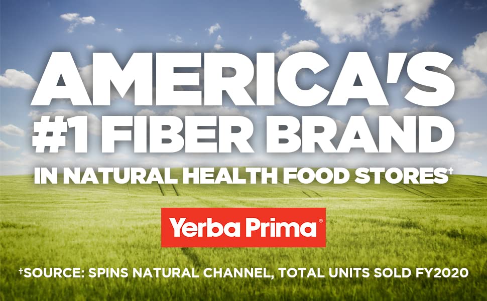 Yerba Prima Fiber Plus Senna 3-pack front view shows value and convenience.