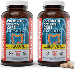 Yerba Prima Prebiotic Colon Care outer packaging, ready for daily digestive support.