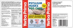Yerba Prima Psyllium Husk Capsules daily use – gentle colon support.